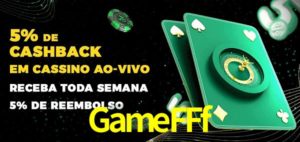 Promoções do cassino ao Vivo GameFFf